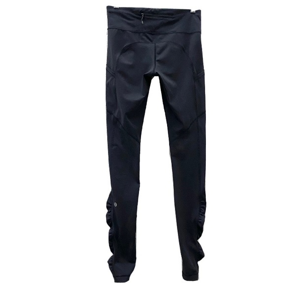 LULULEMON Speed Tight Cozy Black Legging Size 4 - Picture 7 of 16